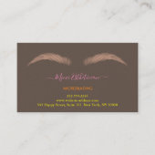 Nazorginstructies Eyebrow Ros Microblade Logo Visitekaartje (Voorkant)