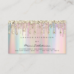 Nazorginstructies Glitter Gold Holograaf  Visitekaartje