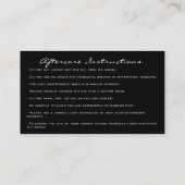 Nazorginstructies Lash regenbooggraaf Visitekaartje (Achterkant)