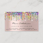 Nazorginstructies Lash Roos Holograaf Unicorn Visitekaartje (Voorkant)