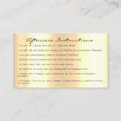 Nazorginstructies Lash Soft Gold Drives Glitte Visitekaartje (Achterkant)