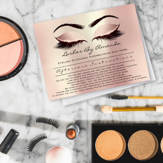 Nazorginstructies Lashes Extension Microbladi Magnetische Uitnodiging