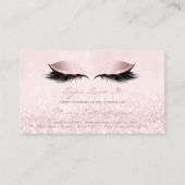 Nazorginstructies Lashes Extension Pink Girly Visitekaartje (Voorkant)