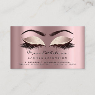 Nazorginstructies Lashes Vonk Glitter Roos Visitekaartje
