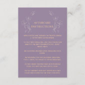 Nazorginstructies Logo vrouwen Lichaam Paarse Advieskaart (Voorkant)