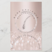 Nazorginstructies Roos Glitter Electrolysis Flyer (Voorkant)