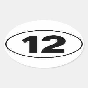NB 12 OVALE STICKER