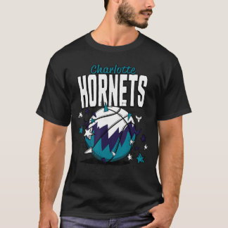 NBA Charlotte Hornets Basketball Doodle Stars frie T-shirt