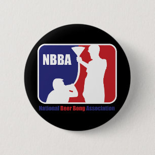 NBBA, National Beer Bong Association Ronde Button 5,7 Cm