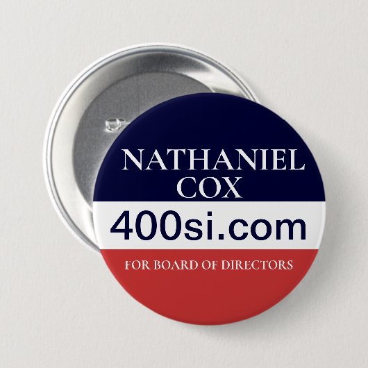 NBC BOD Campaign Button (Voorkant /achterkant)