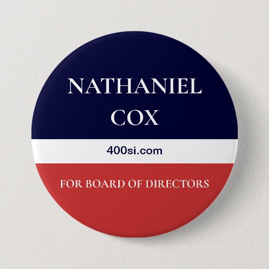 NBC BOD Campaign Button (Voorkant)