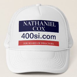 NBC BOD Campaign Button Trucker Pet