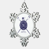 NBC kerstboomversiering Tin Sneeuwvlok Ornament (Rechts)