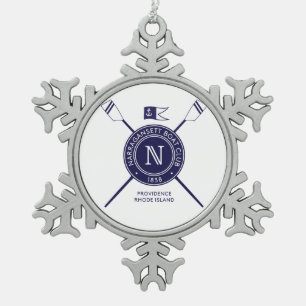 NBC kerstboomversiering Tin Sneeuwvlok Ornament