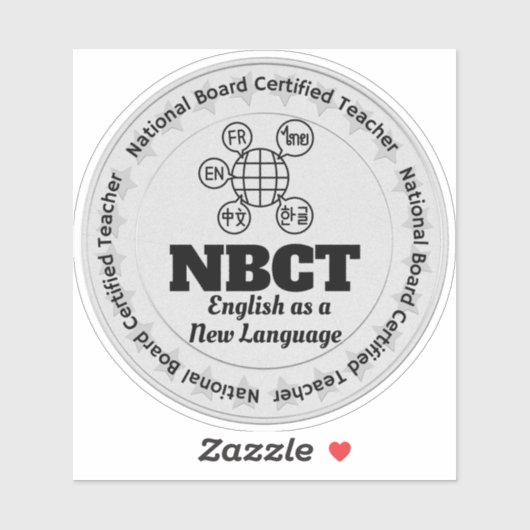NBCT Docent Engels als nieuwe taal Sticker (Vel)