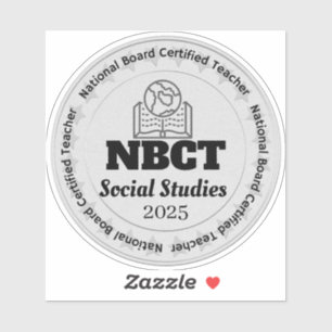 NBCT Maatschappelijke Studies Leraar Nationale Rad Sticker