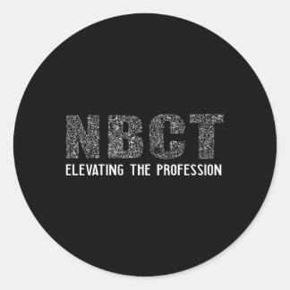 NBCT National Board Certified Teacher Celebration Ronde Sticker