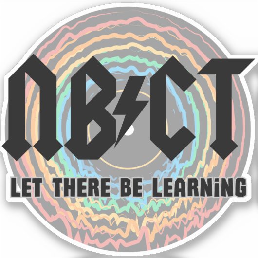 NBCT Rock geïnspireerde sticker (Voorkant)