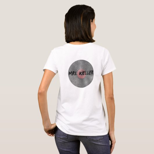 NBCT Rocker Style gepersonaliseerd T-shirt (Achterkant volledig)