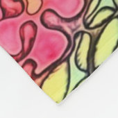 NBK Alice Acid Trip psychedelic Collage Fleece Deken (Hoek)