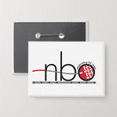 NBO 25e Jubileum Vierkante Button (Voorkant / Achterkant)