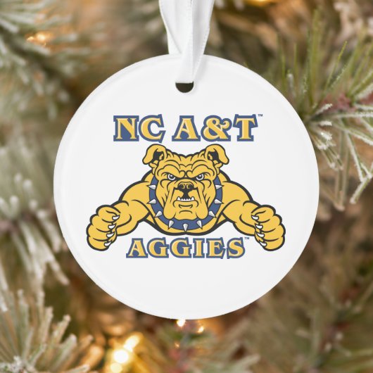 NC A&T Aggies Aggie Bulldog | Ornament (Boom)