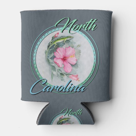 NC Anole & Hibiscus Blikjeskoeler (Voorkant)