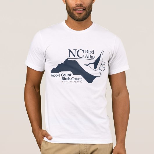 NC Bird Atlas - T-shirt Large Logo (Voorkant)