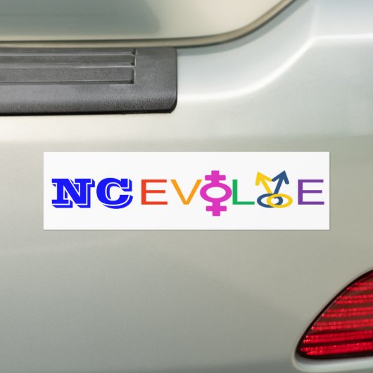 NC Evolve Bumpersticker (Op auto)