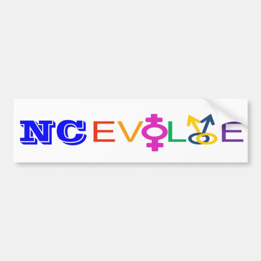 NC Evolve Bumpersticker (Voorkant)