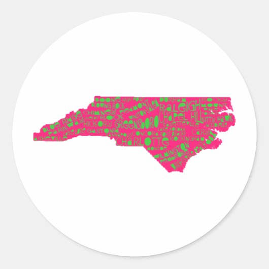 NC Steden Ronde Sticker (Voorkant)