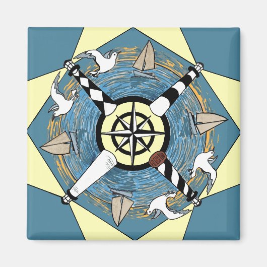 NC Vuurtorens - magneet (Voorkant)