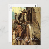 NC Wyeth Cowboy Briefkaart (Voorkant / Achterkant)