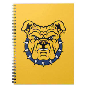 NCA&T Staatsuniversiteit Bulldog gezicht Notitieboek