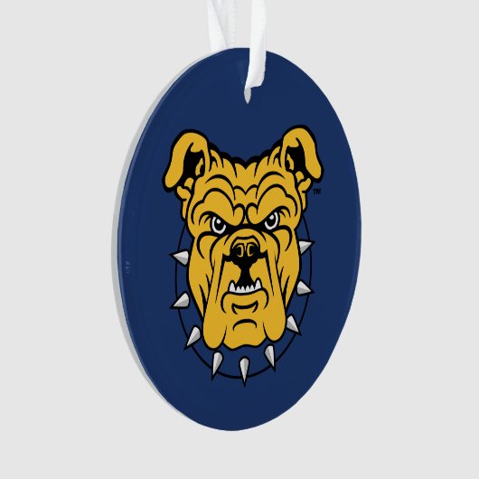 NCA&T Staatsuniversiteit | Bulldog gezicht Ornament (voorkant)