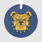 NCA&T Staatsuniversiteit | Bulldog gezicht Ornament (achterkant)
