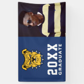 NCA&T Staatsuniversiteit | Bulldog gezicht Spandoek (Verticaal)