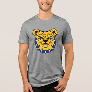 NCA&T Staatsuniversiteit Bulldog gezicht Tri-Blend Shirt