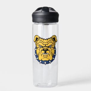 NCA&T Staatsuniversiteit Bulldog gezicht Waterfles