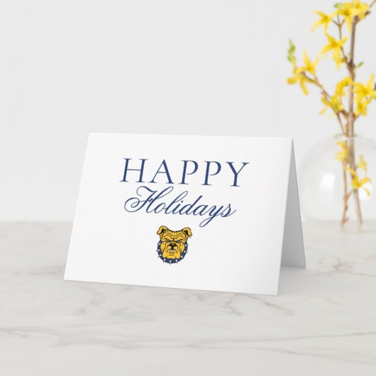 NCA&T State University | Bulldog Gezicht Kaart (Gele Bloem)