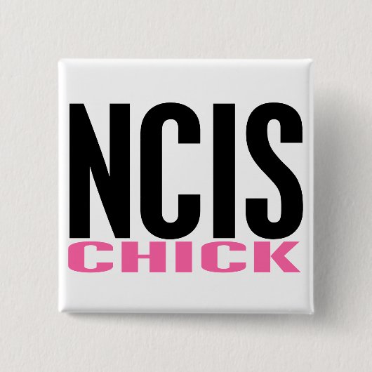 NCIS 2 VIERKANTE BUTTON 5,1 CM (Voorkant)