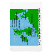 NCL Star British Isles Cruise 2015 Magnet (Vertical)