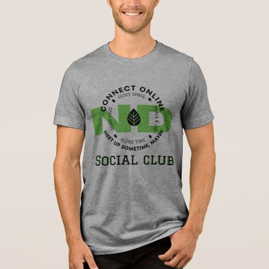 ND Social Club Tri-Blend Shirt (Voorkant)