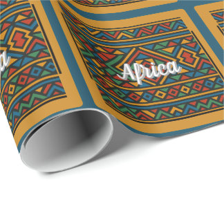 Ndebele Afrikaans patroon aanpasbaar Cadeaupapier