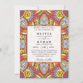 Ndebele invitations traditionnelles de mariage (Devant)