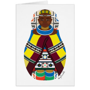 Ndebele, Zuid-Afrikaanse Matryoshka-Kaart
