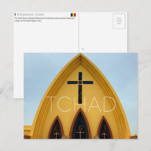 N'djamena, Tsjaad Reisansichtkaart Briefkaart