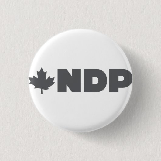 NDP Alternative Logo Ronde Button 3,2 Cm (Voorkant)