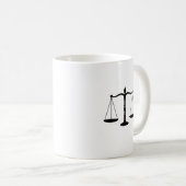 Né à Argue Amusant Avocat GIft Coffee Mug (Devant droit)