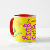 Né à Gab Nom Humour Mug (Devant gauche)